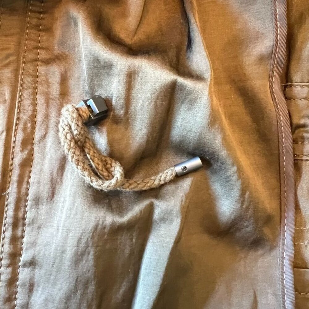 Vince Olive Green Luxe Anorak Festival Jacket sz L - Picture 7 of 15